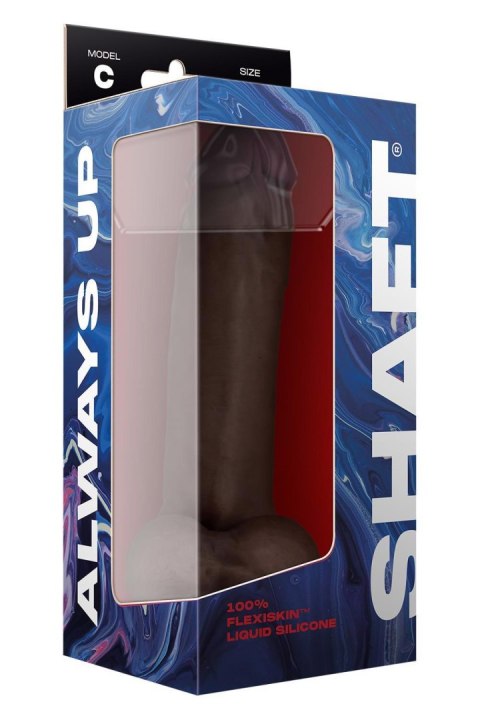 SHAFT MODEL C 9.5 INCH LIQUIDE SILICONE DONG WITH BALLS MAHOGANY SHAFT MODEL C 9.5 INCH LIQUIDE SILICONE DONG WITH BALLS MAHOGANY