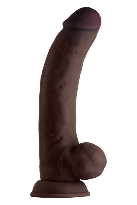 SHAFT MODEL C 9.5 INCH LIQUIDE SILICONE DONG WITH BALLS MAHOGANY SHAFT MODEL C 9.5 INCH LIQUIDE SILICONE DONG WITH BALLS MAHOGANY