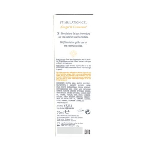 Żel/sprej-Stimulation Gel Ginger & Cinnamon 30ml.For Women Żel/sprej-Stimulation Gel Ginger & Cinnamon 30ml.For Women