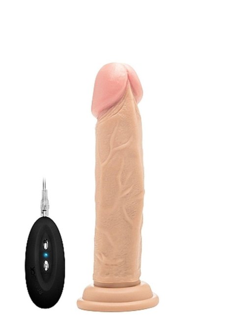 Vibrating Realistic Cock - 8"" - Skin Vibrating Realistic Cock - 8"" - Skin