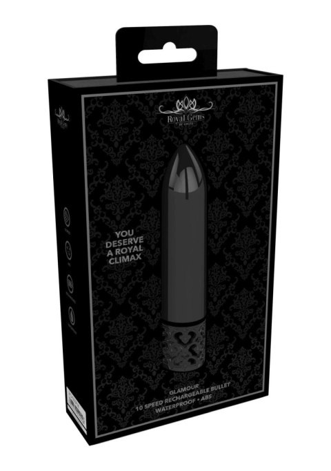 Glamour - Rechargeable ABS Bullet - Gunmetal Glamour - Rechargeable ABS Bullet - Gunmetal