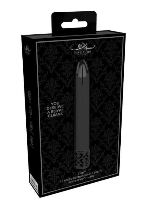 Shiny - Rechargeable ABS Bullet - Gunmetal Shiny - Rechargeable ABS Bullet - Gunmetal
