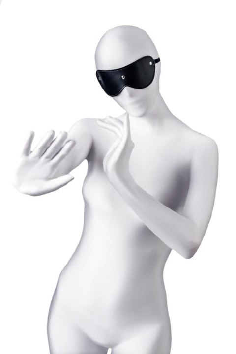 Anonymo mask, PU leather, black, 24 cm Anonymo mask, PU leather, black, 24 cm