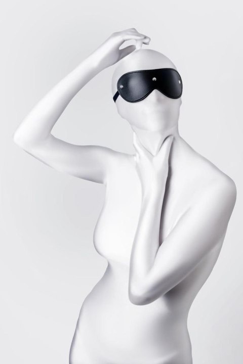 Anonymo mask, PU leather, black, 24 cm Anonymo mask, PU leather, black, 24 cm