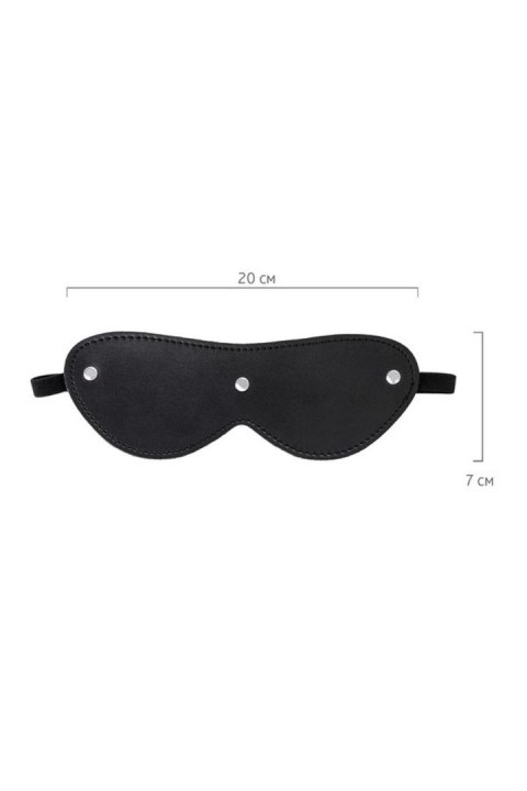 Anonymo mask, PU leather, black, 24 cm Anonymo mask, PU leather, black, 24 cm