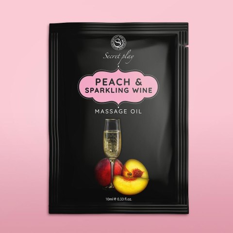PEACH & SPARKLING WINE MASSAGE OIL 10 ML PEACH & SPARKLING WINE MASSAGE OIL 10 ML