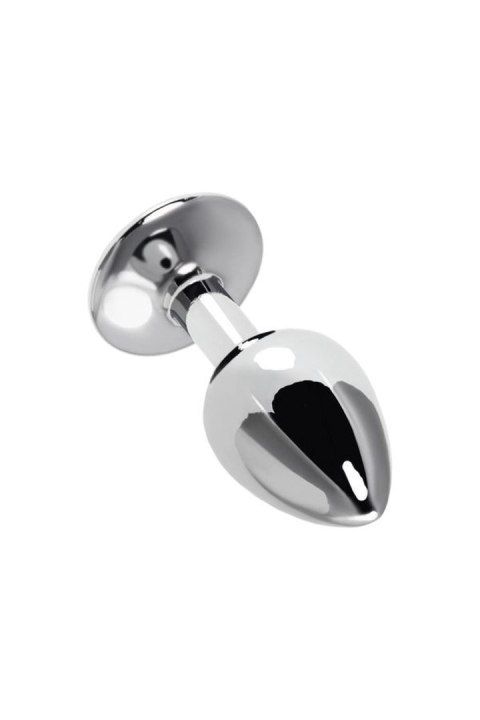 Anal plug Metal by TOYFA, metal, silver with red rose, 8 cm, O 2.7 cm, 48 g Anal plug Metal by TOYFA, metal, silver with red rose, 8 cm, O 2.7 cm, 48 g