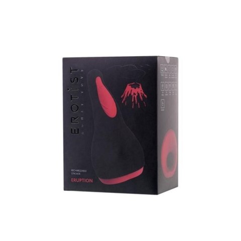 EROTIST Eruption; Rechargeable masturbator, Silicone, Black, 18.5 cm. EROTIST Eruption; Rechargeable masturbator, Silicone, Black, 18.5 cm.