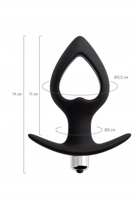 TOYFA POPO Pleasure Anal Plug Cordis M Vibro Black TOYFA POPO Pleasure Anal Plug Cordis M Vibro Black