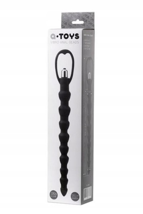 A-TOYS, Anal Vibration Chain, Silicone, Black, 32,7 cm A-TOYS, Anal Vibration Chain, Silicone, Black, 32,7 cm