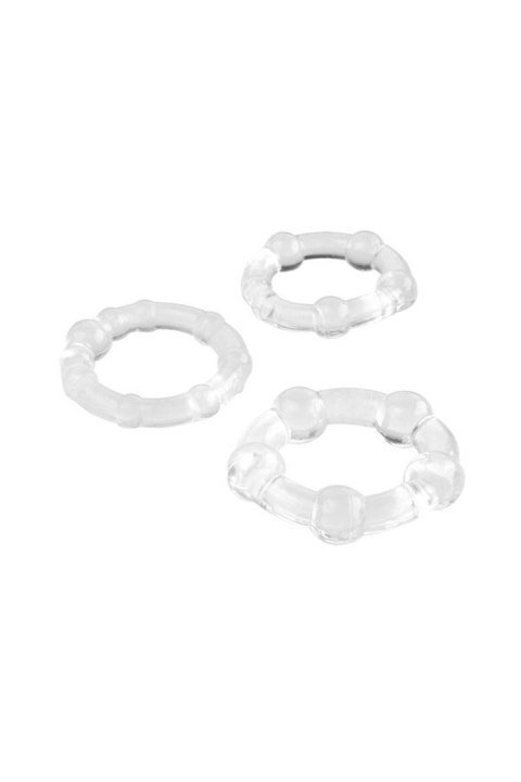 A-TOYS, Cockrings set, 3 pcs.TPE,Transparent, O 3,5 / 3/2 cm A-TOYS, Cockrings set, 3 pcs.TPE,Transparent, O 3,5 / 3/2 cm