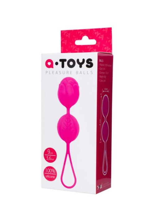 A-TOYS,Vaginal balls, Silicone, Pink, O 3.5 cm A-TOYS,Vaginal balls, Silicone, Pink, O 3.5 cm
