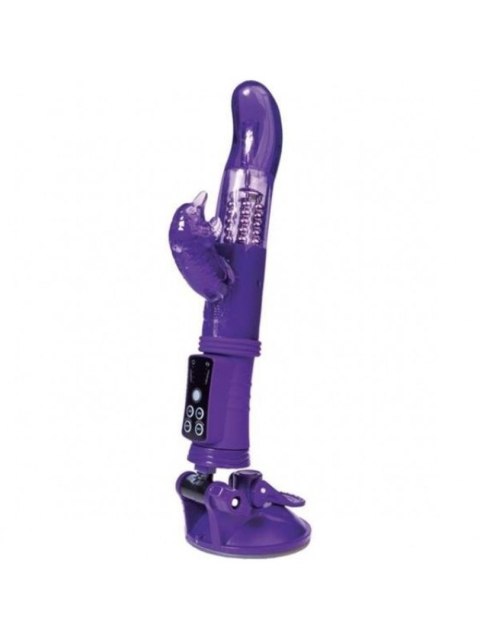 A-TOYS, Vibrator with clitoral stimulator, TPR, purple, 22,5 cm A-TOYS, Vibrator with clitoral stimulator, TPR, purple, 22,5 cm