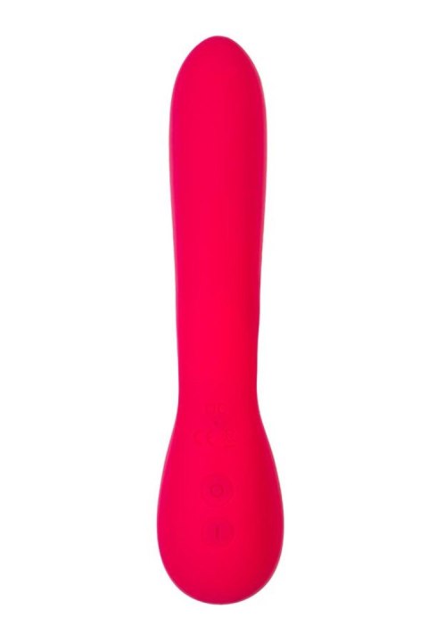 JOS Vibrator with clitoral stimulator JOS Doobl, silicone, pink, 20 cm