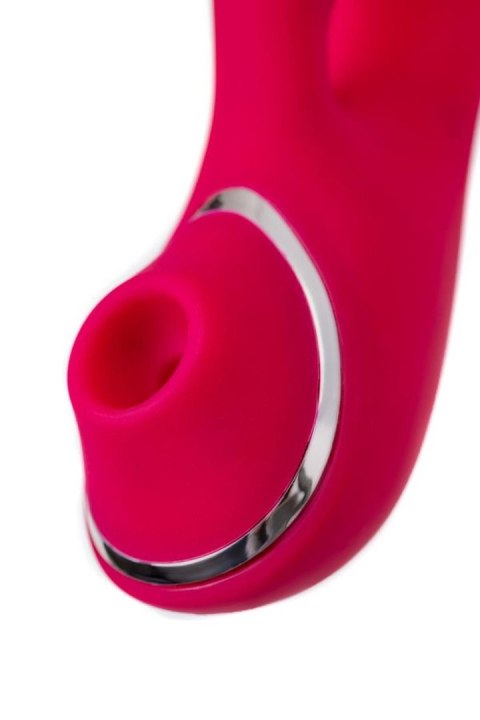 JOS Vibrator with clitoral stimulator JOS Doobl, silicone, pink, 20 cm