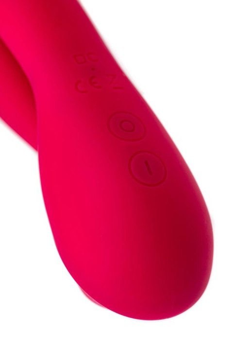 JOS Vibrator with clitoral stimulator JOS Doobl, silicone, pink, 20 cm