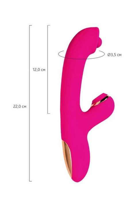 Vibrator with stimulating ball and vacuum stimulation JOS Rolli, silicone, pink, 22 cm Vibrator with stimulating ball and vacuum stimulation JOS Rolli, silicone, pink, 22 cm