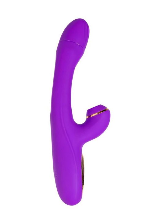 Vibrator with vacuum stimulation and JOS Pitti tongue, silicone, purple, 24 cm