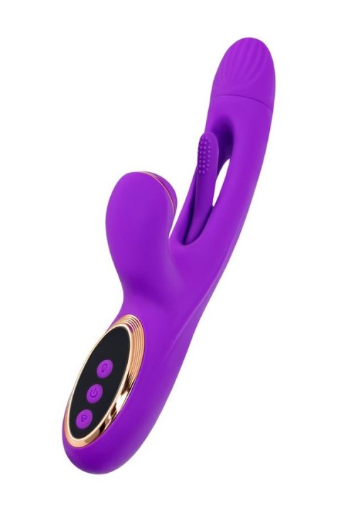Vibrator with vacuum stimulation and JOS Pitti tongue, silicone, purple, 24 cm