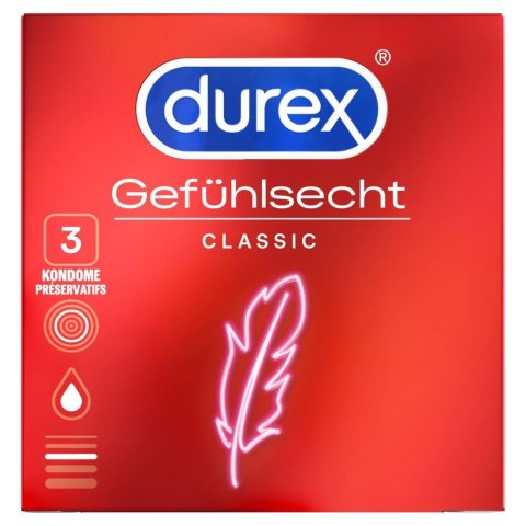 Durex Gefühlsecht 3 pcs Durex Gefühlsecht 3 pcs