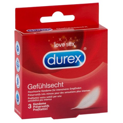 Durex Gefühlsecht 3 pcs Durex Gefühlsecht 3 pcs