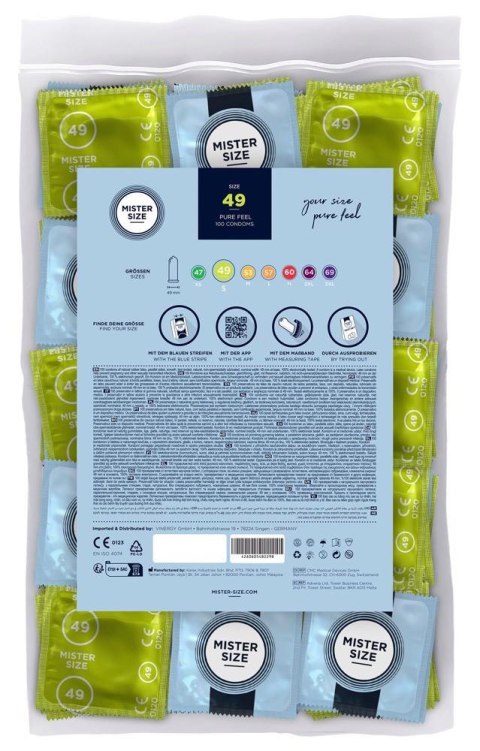 Mister Size 49mm pack of 100 Mister Size 49mm pack of 100