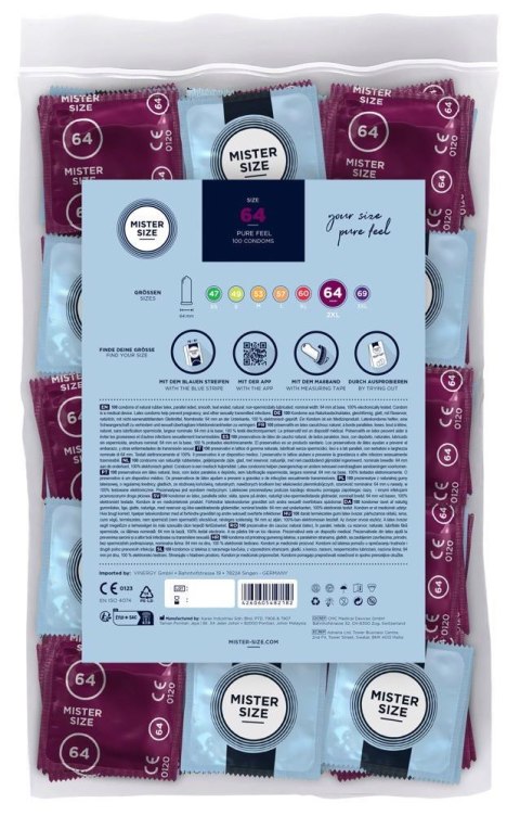 Mister Size 64mm pack of 100 Mister Size 64mm pack of 100