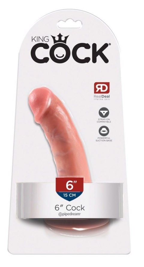 King Cock 6 inch Flesh King Cock 6 inch Flesh