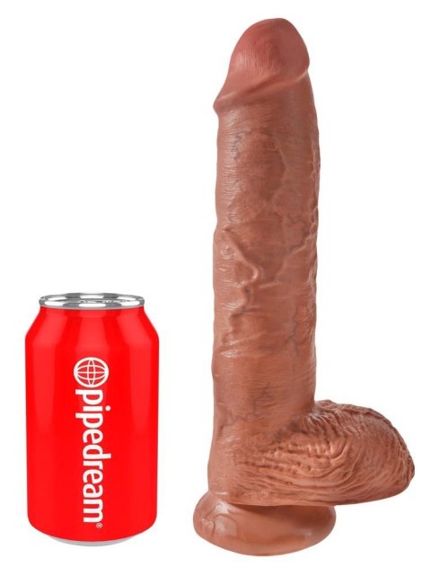 King Cock 10 inch Balls Tan King Cock 10 inch Balls Tan