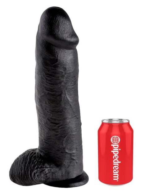 King Cock 12 inch Balls Black King Cock 12 inch Balls Black