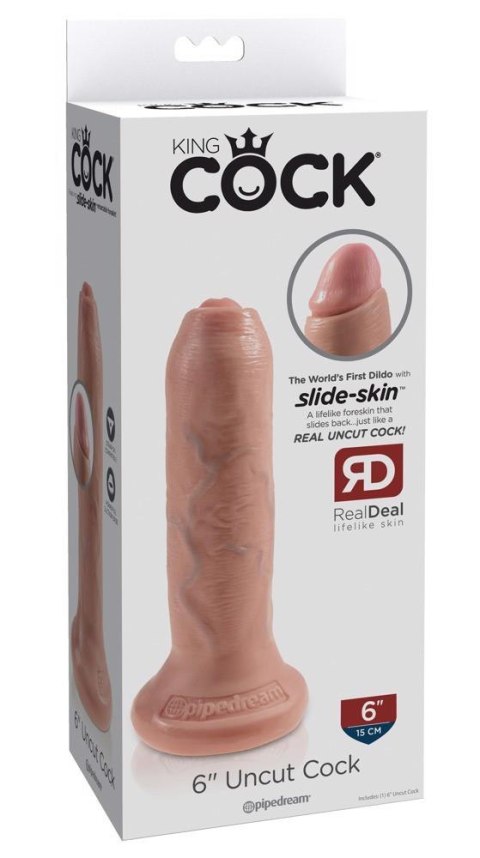 King Cock 6in. Uncut - Flesh King Cock 6in. Uncut - Flesh