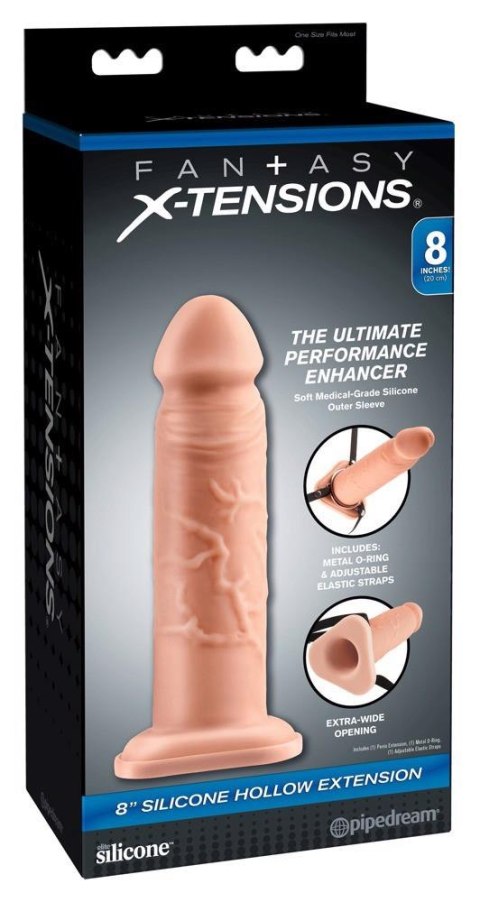 FX 8" Silicone Hollow Extensio FX 8" Silicone Hollow Extensio