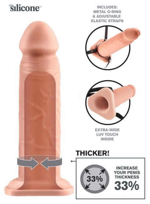FX 8" Silicone Hollow Extensio FX 8" Silicone Hollow Extensio
