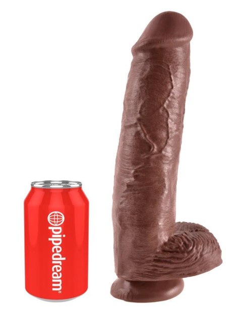 KC 11" Cock with Balls Brown KC 11" Cock with Balls Brown