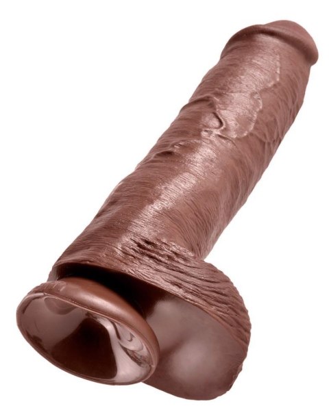KC 11" Cock with Balls Brown KC 11" Cock with Balls Brown