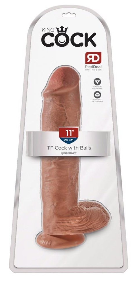 KC 11" Cock with Balls Tan KC 11" Cock with Balls Tan