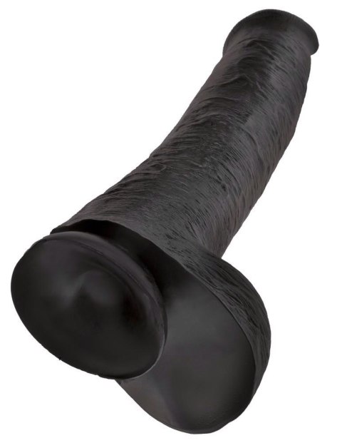 King Cock 15" Cock w Balls Dar King Cock 15" Cock w Balls Dar