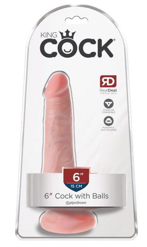 King Cock 6 Cock w Balls Light King Cock 6 Cock w Balls Light