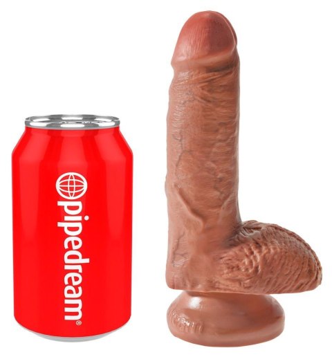 King Cock 7" Cock w Balls Tan King Cock 7" Cock w Balls Tan