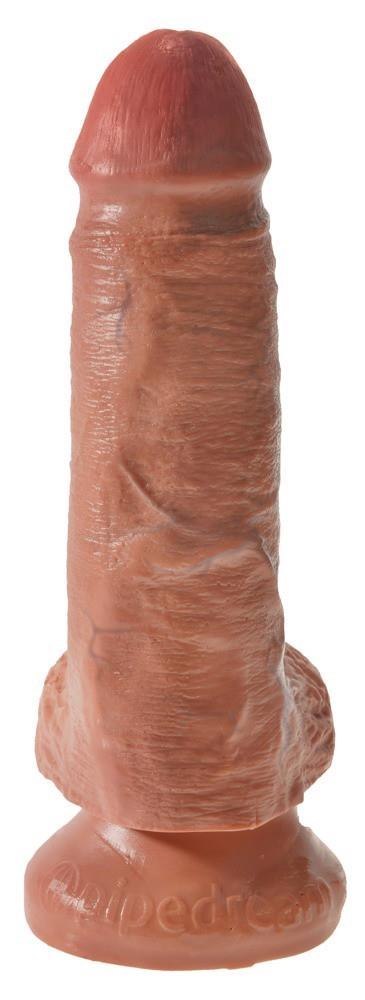King Cock 7" Cock w Balls Tan King Cock 7" Cock w Balls Tan