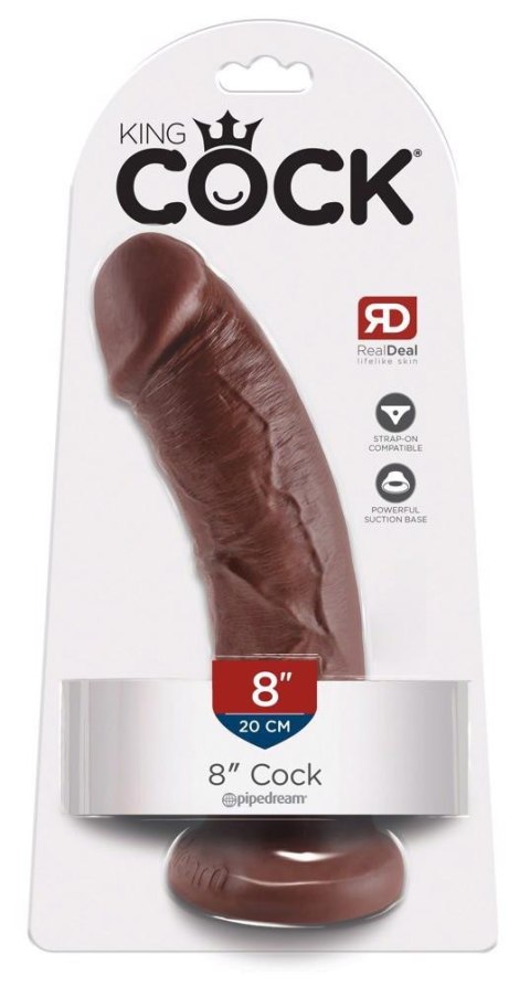 King Cock 8" Cock Brown King Cock 8" Cock Brown