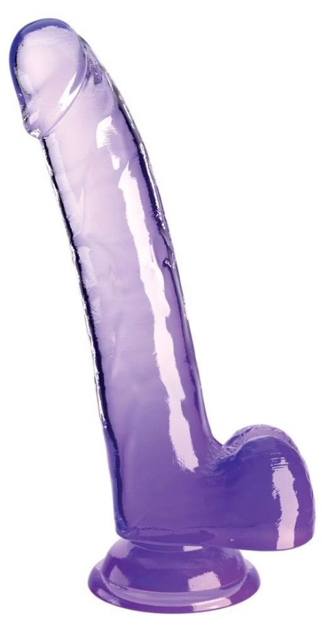 KingCockClear 9 w balls Purple KingCockClear 9 w balls Purple