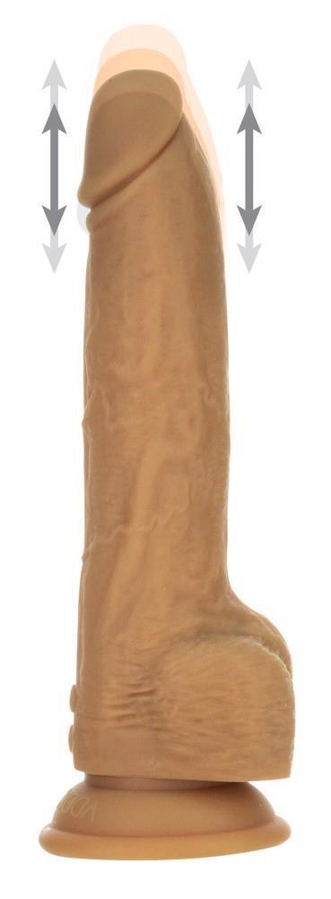 9" Thrusting Dong RC Caramel