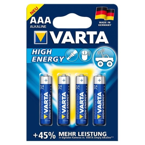 4 Varta AAA Batteries 4 Varta AAA Batteries