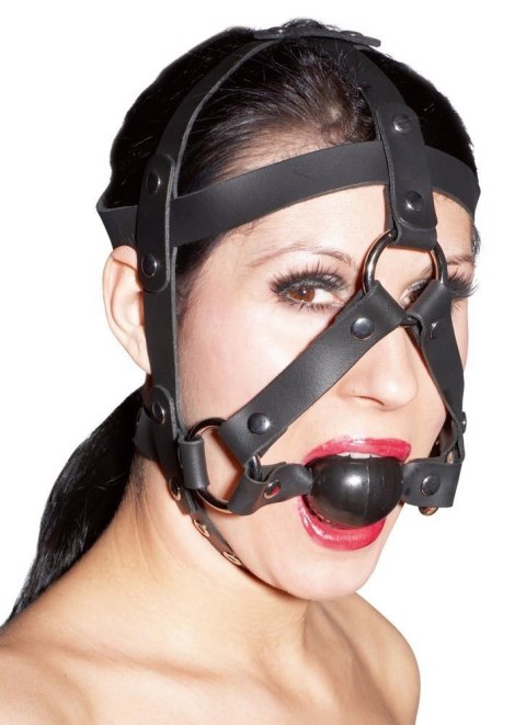 Leather Head Harness & Gag Leather Head Harness & Gag