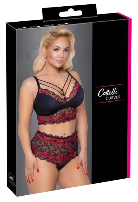 Bra and Briefs black/red 2XL Bra and Briefs black/red 2XL