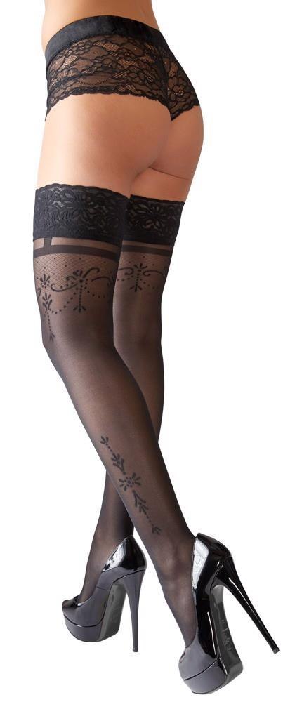 Hold-up Stockings Black 4 Hold-up Stockings Black 4