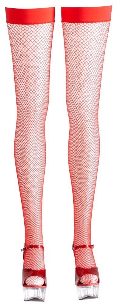 Hold-up Stockings red M