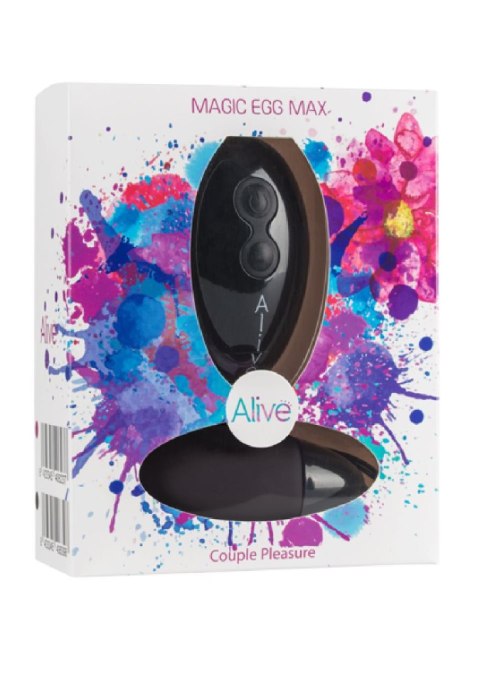 Jajko/wibr-Wibrator - Magic Egg Max Remote control. Func:10.Black. AAA Jajko/wibr-Wibrator - Magic Egg Max Remote control. Func:10.Black. AAA