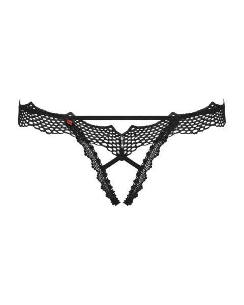 Bielizna-Bravelle stringi otwarte czarne S/M Bielizna-Bravelle stringi otwarte czarne S/M